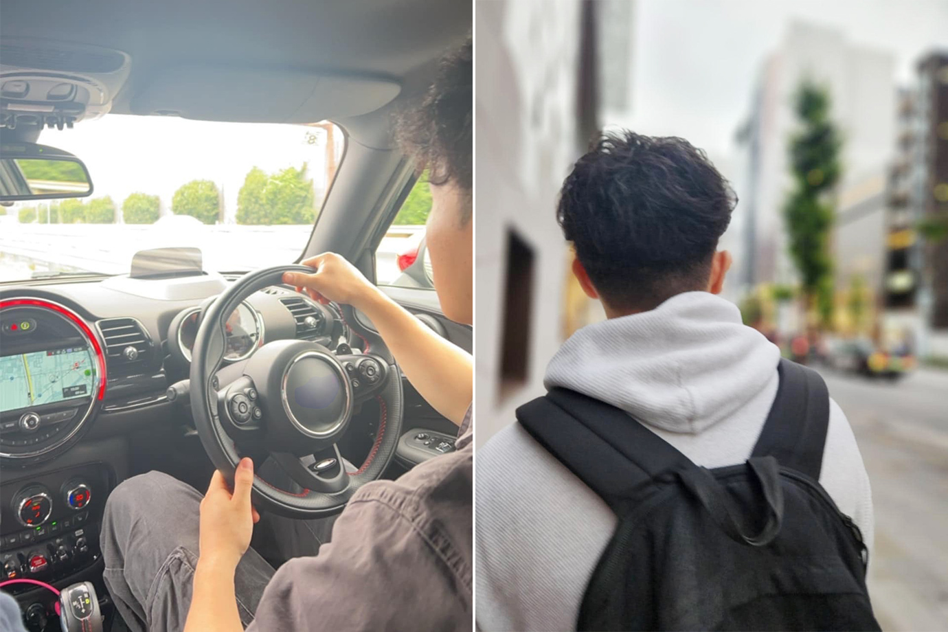 車の運転や大学生活を楽しむ息子さん