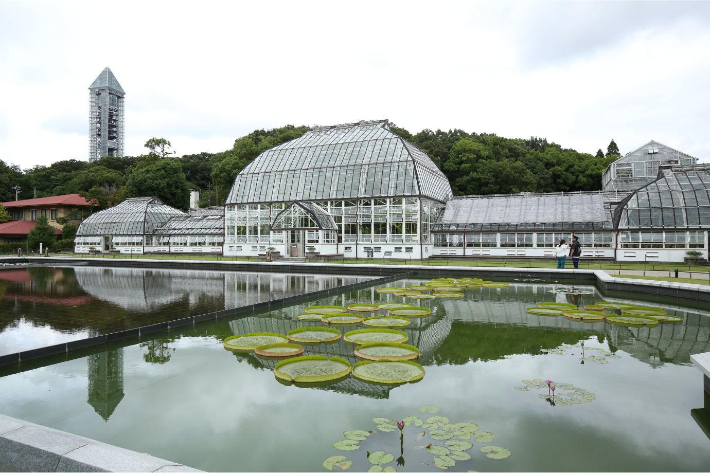 東山動植物園の「温室前館」