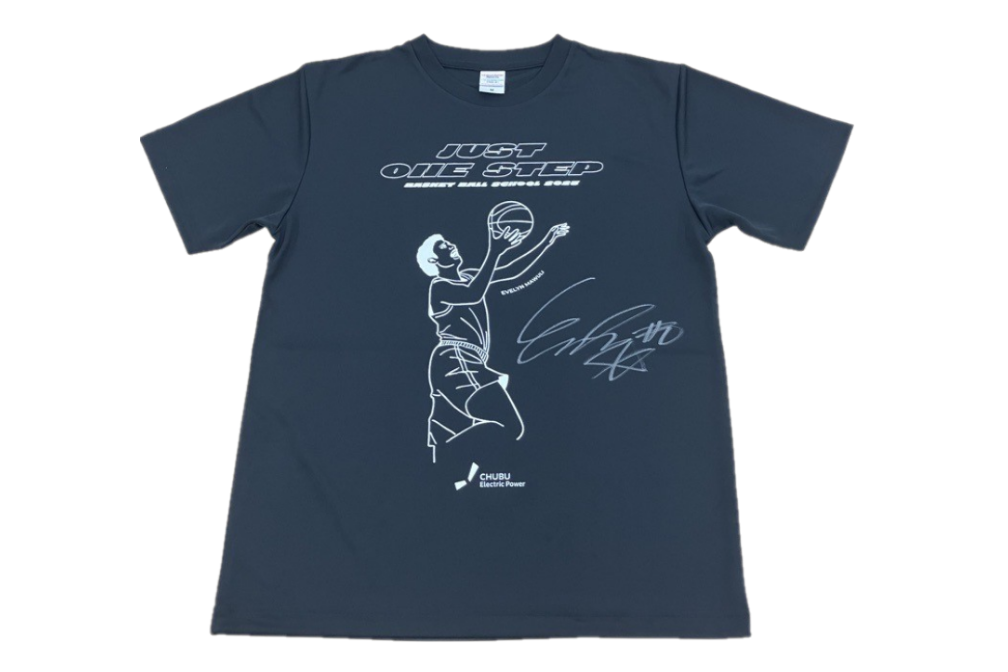 馬瓜エブリン選手のサイン入りオリジナルTシャツ