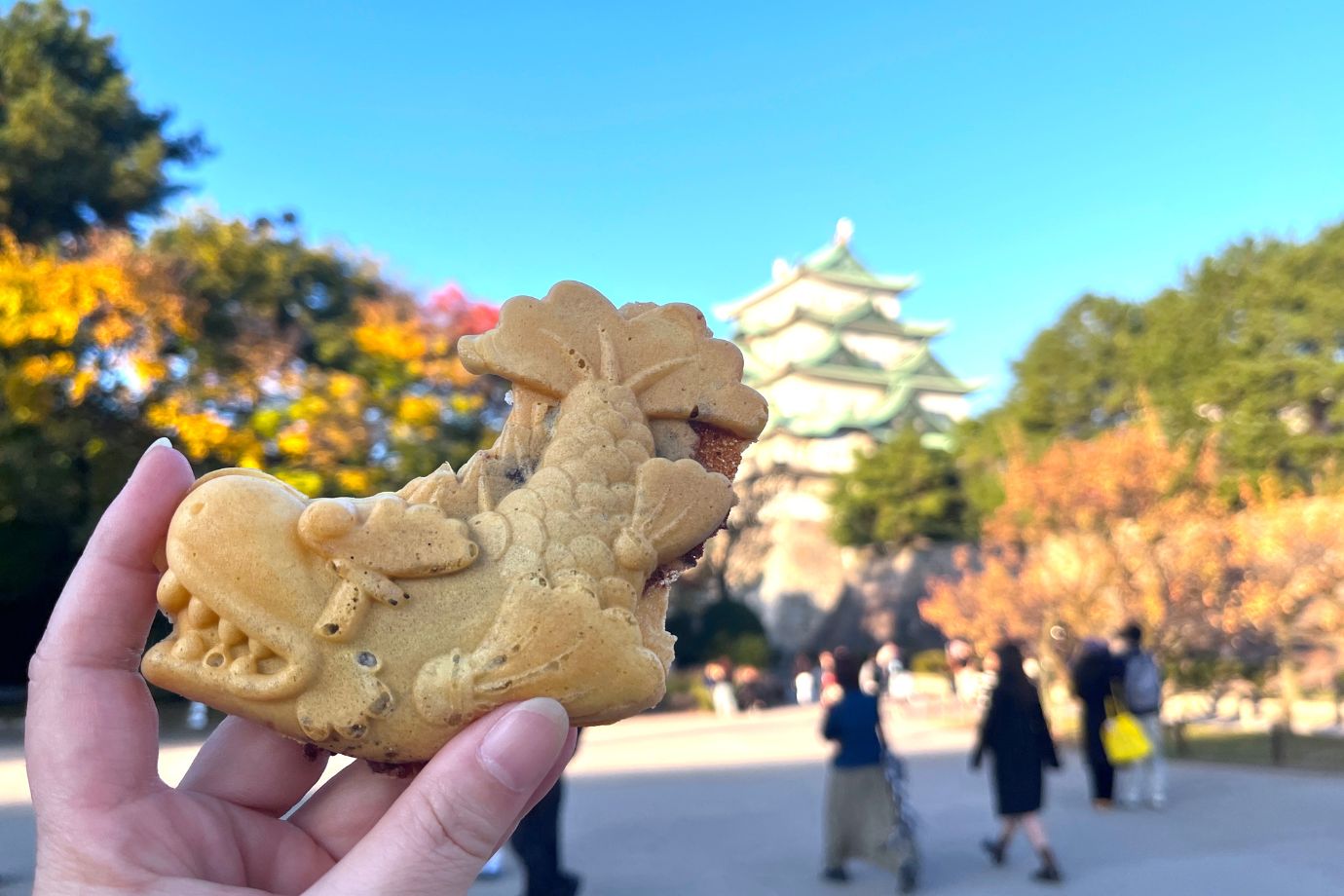 金鯱をモチーフにした「金しゃち焼き」