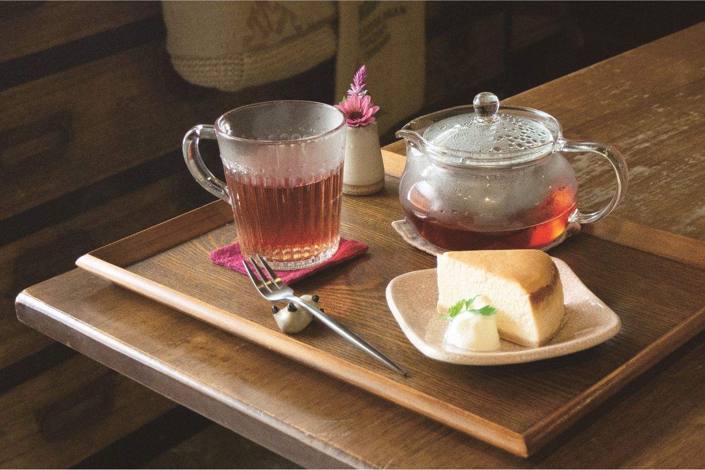 チーズケーキは常時20種類ものフレーバーがそろう