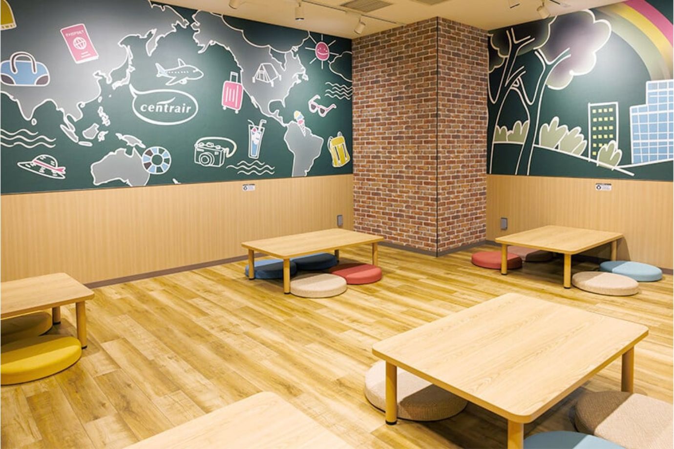 2階のフードコートの一画