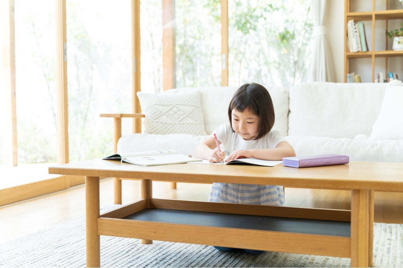 リビング学習の場合は、とくに“すみ分け”の発想が欠かせません。