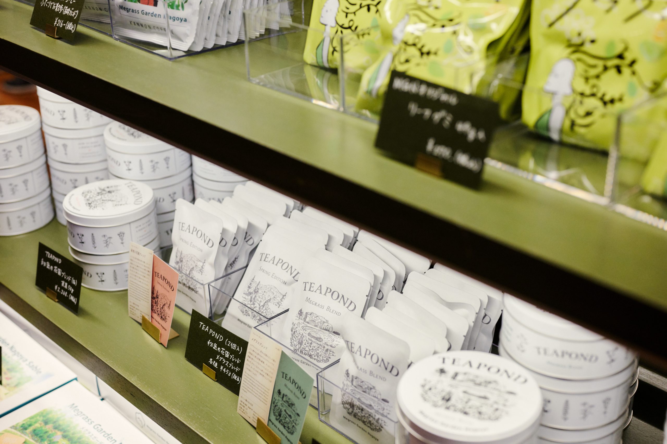 「Me-Stand」で提供しているTEAPONDの紅茶も購入できます